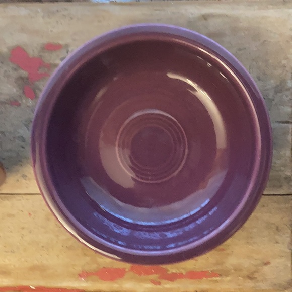 Pair of Fiesta ware soup/cereal bowls. Gently used in Mulberry. 6 & 7/8 inches. - Picture 3 of 5